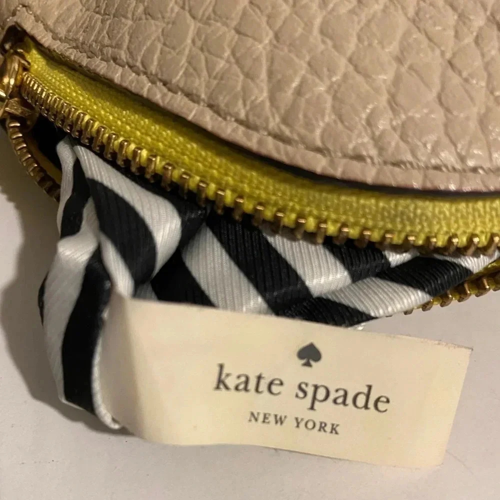 Kate spade beige/ yellow leather satchel bag - Picture 10 of 11